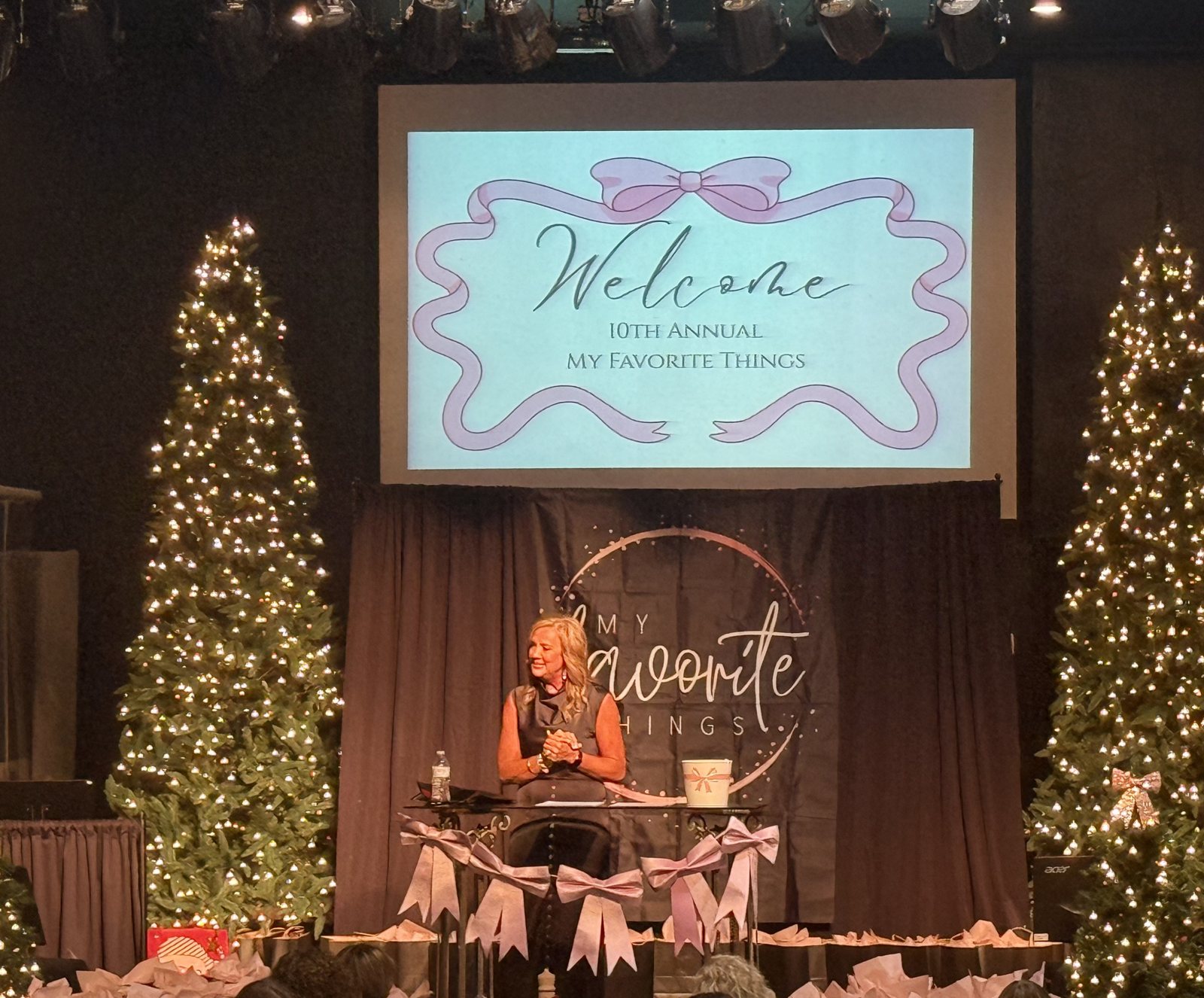 Danielle welcoming guests to the 10th annual event